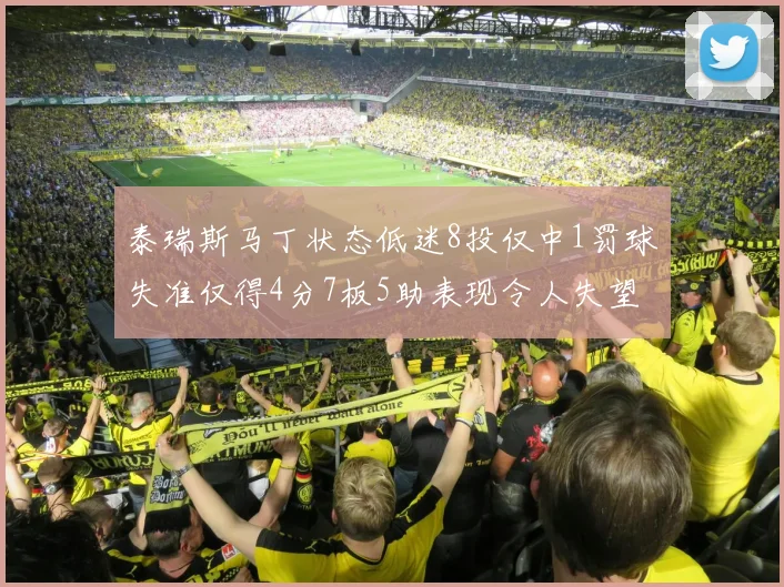 泰瑞斯马丁状态低迷8投仅中1罚球失准仅得4分7板5助表现令人失望