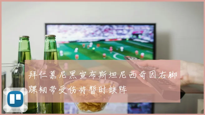 拜仁慕尼黑宣布斯坦尼西奇因右脚踝韧带受伤将暂时缺阵